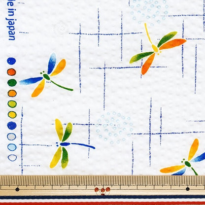 [Quantity starting from 5] Fabric "Ripple Mosquito-proof Dragonfly White BB38145-4A-WH"