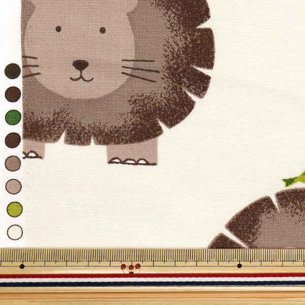 [Quantity starting from 5] Fabric "CB Print Animal Lion Beige 7104-2A"