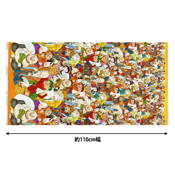 [From quantity 5] Fabric 『Sheeting Inkjet print Shichifukujin KOM-001"