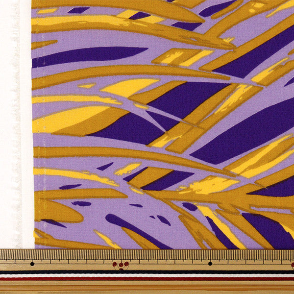[Quantity starting from 5] Fabric "Mauna Loa TC Hawaiian Print Palm Leaf Purple ZK005008"