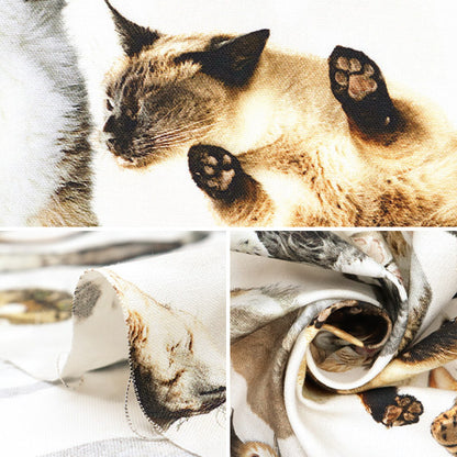 [Quantity starting from 5] Fabric "Digital Print Minsui Cat Mingswim012"