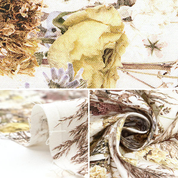 [Quantity starting from 5] Fabric "Digital Print Minsui Flower Border mingswim013"