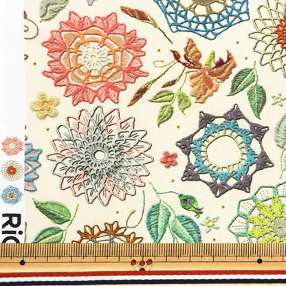 [Quantity starting from 5] Fabric "Digital Printed Lace Flower RR2003B"