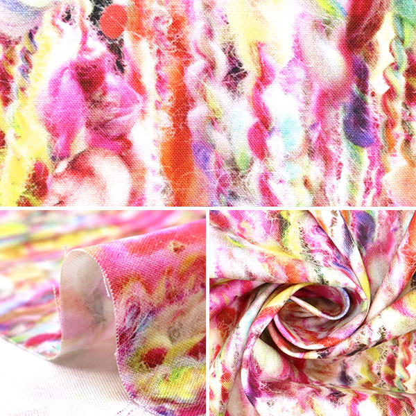 [Quantity starting from 5] Fabric "Digital Print Fluffy Pilling RR2004A"