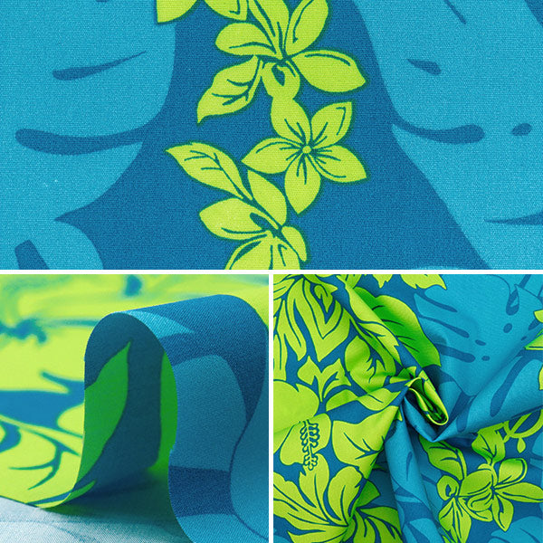 [Quantity starting from 5] Fabric "TC Hawaiian Print Border Saxophone 205003-212"