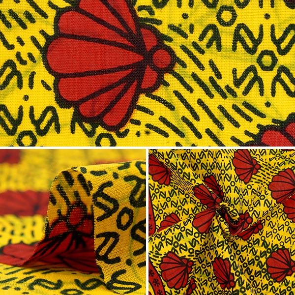 [Quantity starting from 5] Fabric "African Print RAM-AFR-25E"