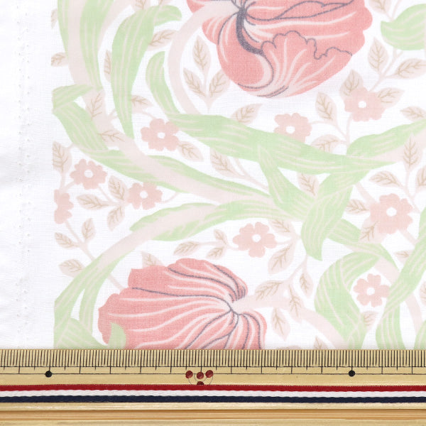 [Quantity starting from 5] Fabric "MODA BEST OF MORRIS Opal Pin Panel Pink 8065-17"