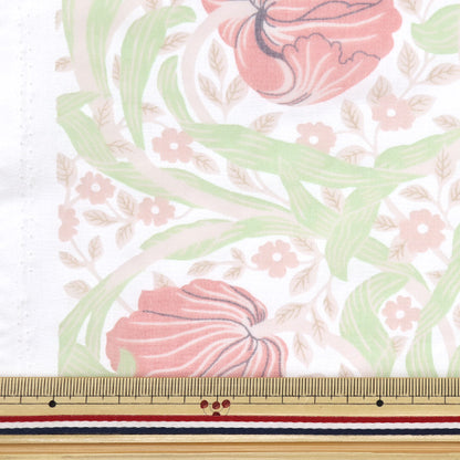 [Quantity starting from 5] Fabric "MODA BEST OF MORRIS Opal Pin Panel Pink 8065-17"