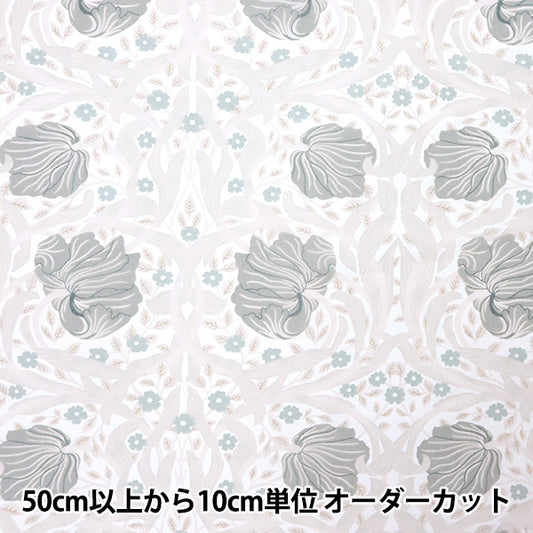 [Quantity starting from 5] Fabric "MODA BEST OF MORRIS Opal Pin Panel Grey 8065-18"
