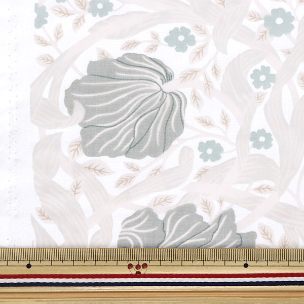 [Quantity starting from 5] Fabric "MODA BEST OF MORRIS Opal Pin Panel Grey 8065-18"