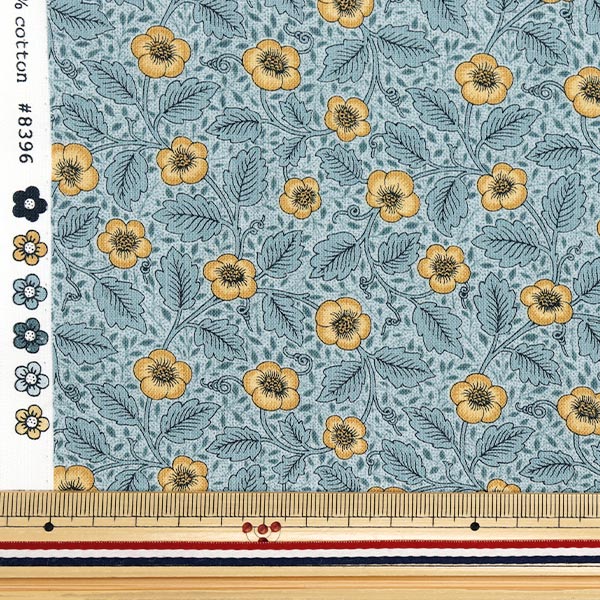 [Quantity starting from 5] Fabric "MODA BEST OF MORRIS Sheeting Antipodes 8396-15"