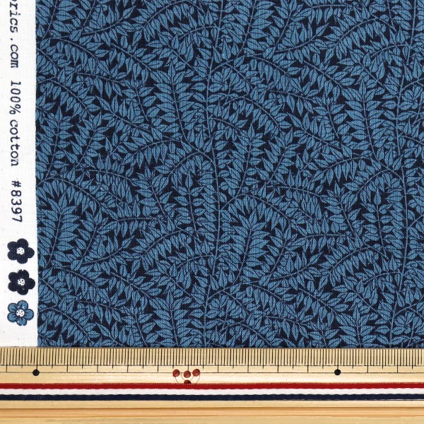 [Quantity starting from 5] Fabric "MODA BEST OF MORRIS Sheeting Branch 8397-16"