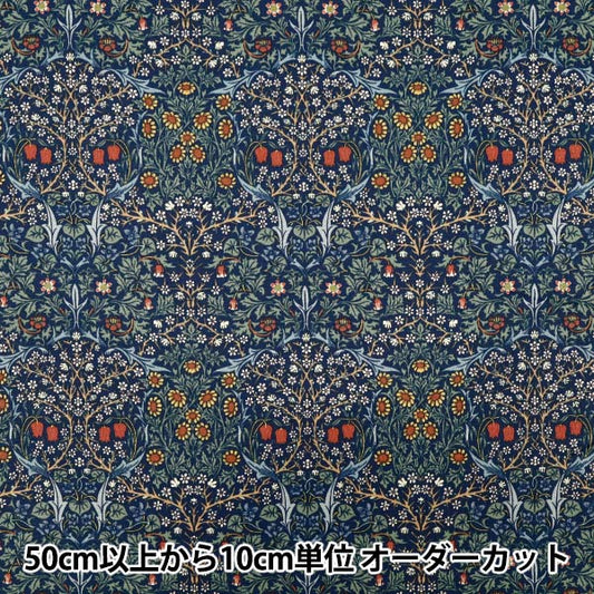 [数量从5开始] 织物 "Moda Best Morris 板材织物 黑色靛蓝33491-44"