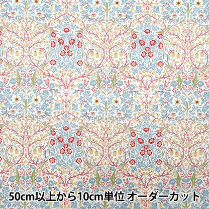 [数量从5开始] 织物 "Moda Best Morris 板材织物 黑色霜冻白色蓝色让33491-62"