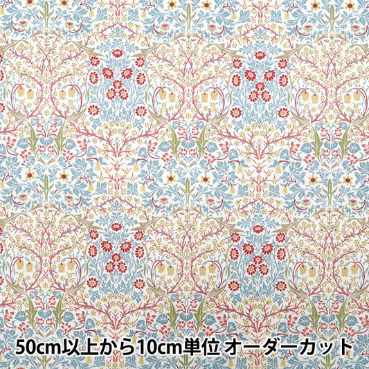 [数量从5开始] 织物 "Moda Best Morris 板材织物 黑色霜冻白色蓝色让33491-62"