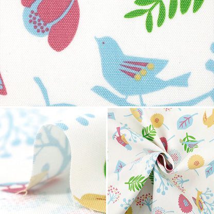 [Quantity from 5] Fabric "Palette Palette Oxford トリノモリ マルチ 144-8056-C1MU"