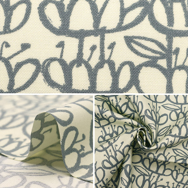 Fabric "KIPPIS Oxford Cut Cloth Approximately 108 x 50cm aquatic plants Kinari KPOK-83A"