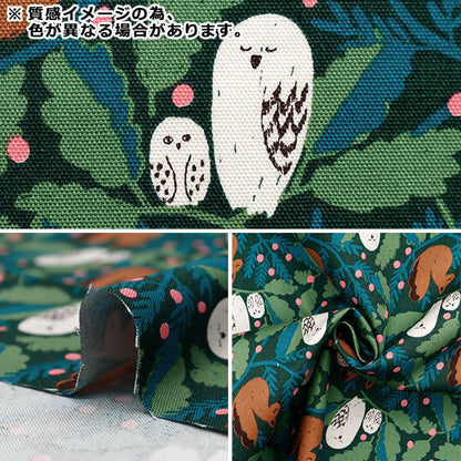 生地 『kippis (キッピス) オックス カットクロス 約108×50cm 森の平和 パープル KPOK-84C』