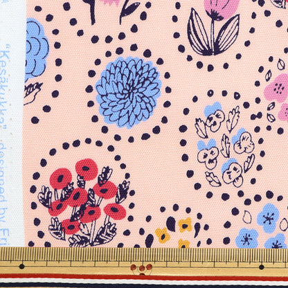 [From quantity 5] Fabric "KIPPIS Oxford Summer Flower Pink KPO-49F"