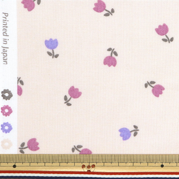 [Quantity starting from 5] Fabric "Milkratte" Sheeting Tulip Ivory MLJS-15A"
