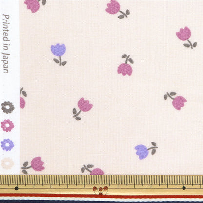 [Quantity starting from 5] Fabric "Milkratte" Sheeting Tulip Ivory MLJS-15A"