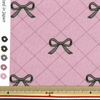 [Quantity starting from 5] Fabric "Milkratte" Sheeting Ribbon Pink MLJS-16A"