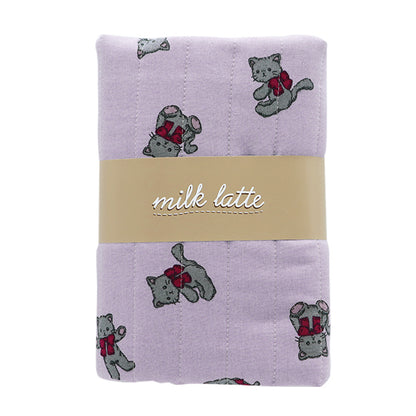 織物 “ milkratte” 板材織物被子剪布 貓紫色CQMLJS-14A"