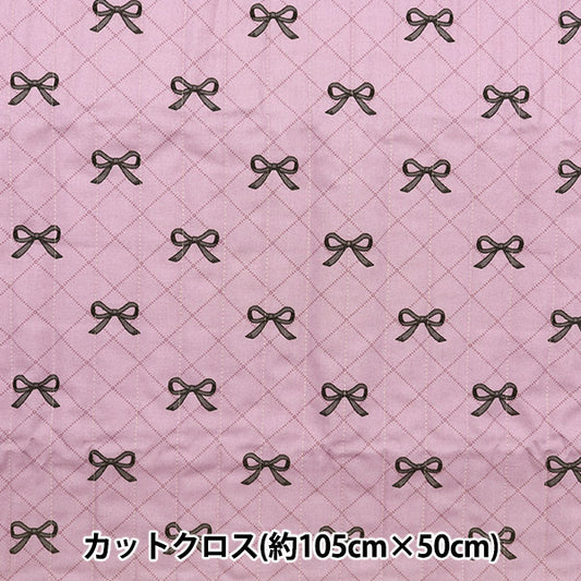 Fabric "Milkratte" SheetingQuiltCut Cloth Ribbon Pink CQMLJS-16A"