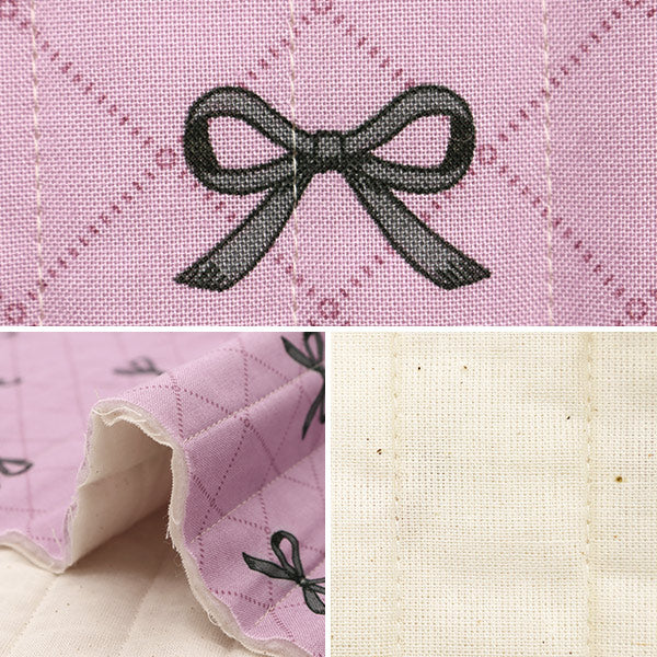 Fabric "Milkratte" SheetingQuiltCut Cloth Ribbon Pink CQMLJS-16A"