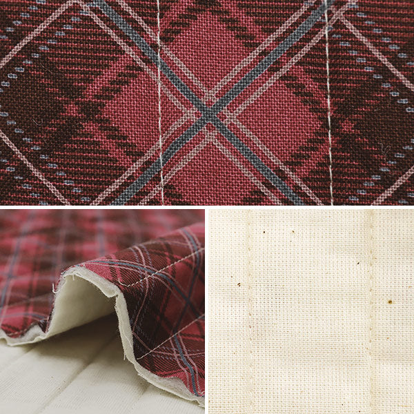 Fabric "Milkratte" SheetingQuiltCut Cloth Check Red CQMLJS-17A"