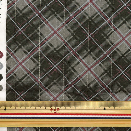 Fabric "Milkratte" SheetingQuiltCut Cloth Check Gray CQMLJS-17B"