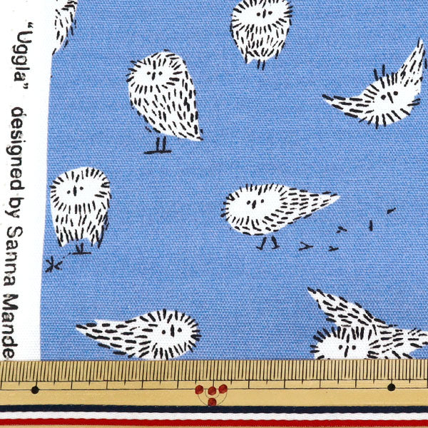 [Quantity starting from 5] Fabric "kippis Oxford Arctic Owl Blue KPO-87B"