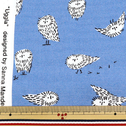 [Quantity starting from 5] Fabric "kippis Oxford Arctic Owl Blue KPO-87B"