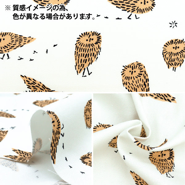 [Quantity starting from 5] Fabric "kippis Oxford Arctic Owl Blue KPO-87B"