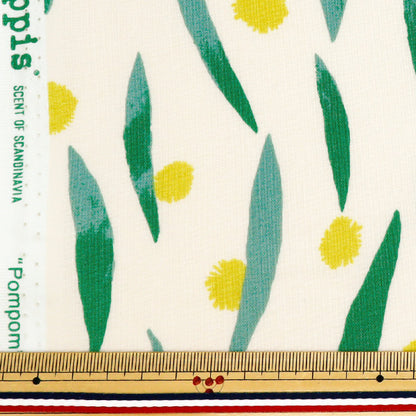 [Quantity starting from 5] Fabric "kippis Sheeting Pom Pom Ivory KPS-89A"