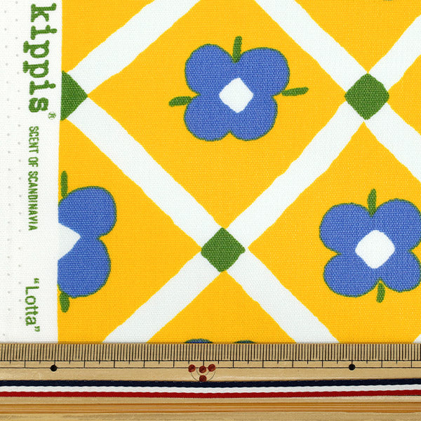 [Quantity starting from 5] Fabric "kippis Oxford Civic Farm Yellow KPO-91A"
