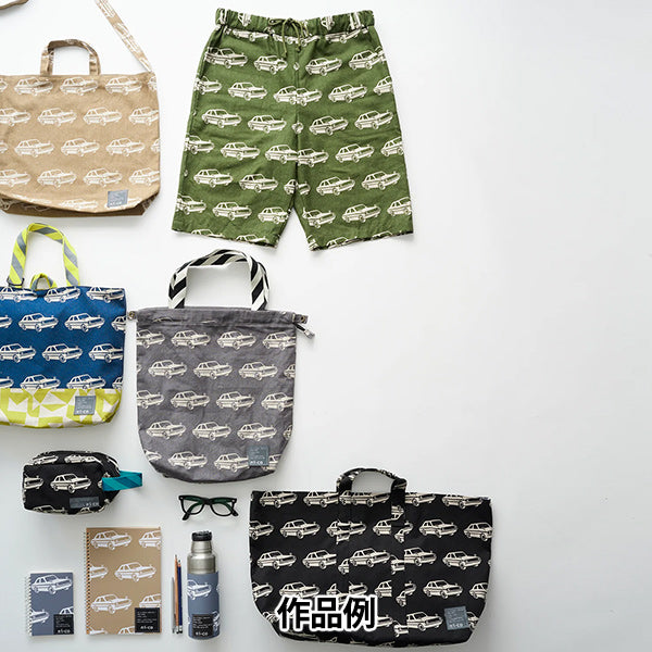 [Quantity starting from 5] Fabric "ni-co echino cotton linen canvas car EKX-98060-60D" KOKKA