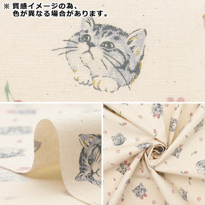 [来自数量5] 织物 "诺瓦 板材织物 女性猫粉红色nse-cat-pi" KOKKA 【Yuzawaya原来的】