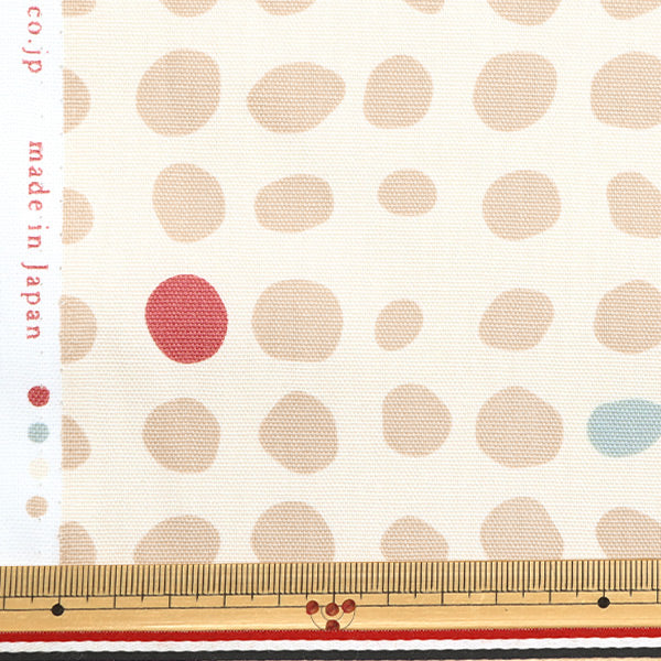 [From quantity 5] Fabric "Water repellentOxford LINNEA Basic Polka dots A YKA-29001-1A" KOKKA