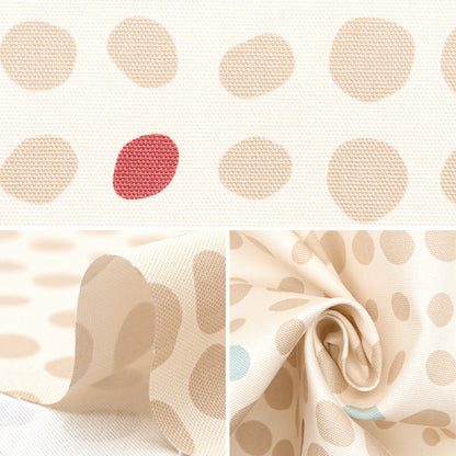 [From quantity 5] Fabric "Water repellentOxford LINNEA Basic Polka dots A YKA-29001-1A" KOKKA