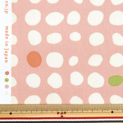 [From quantity 5] Fabric "Water repellentOxford LINNEA Basic Polka dots B yka-29001-1B" KOKKA