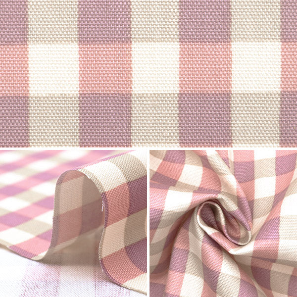 [From quantity 5] Fabric "Water repellentOxford LINNEA Basic Check A YKA-29001-2A" KOKKA