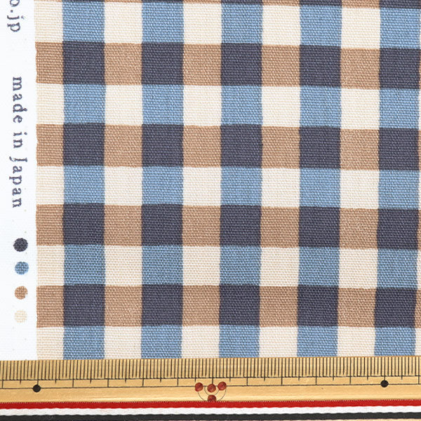 [From quantity 5] Fabric "Water repellentOxford LINNEA Basic Check d YKA-29001-2D" KOKKA
