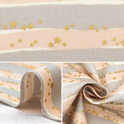 [From quantity 5] Fabric "Water repellentOxford LINNEA Basic Border A YKA-29001-3A" KOKKA