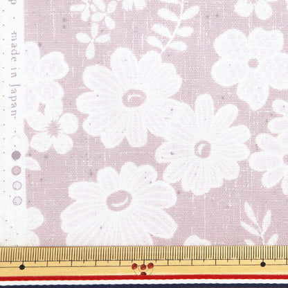 [From quantity 5] Fabric 『Oxford Lace x linen-like small floral pattern YPA-59030-1B" KOKKA