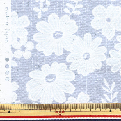 [From quantity 5] Fabric 『Oxford Lace x linen-like small floral pattern YPA-59030-1C" KOKKA