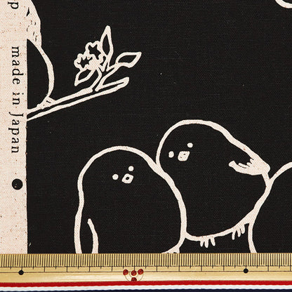 [From quantity 5] Fabric "Cotton hemp canvas Simple Animalenaga YKA-29070-1B" KOKKA