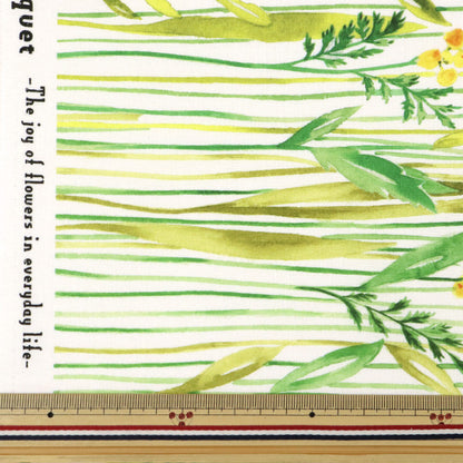 [Quantity starting from 5] Fabric 『Sheeting Inkjet print floral pattern YGA-76070-1A" KOKKA