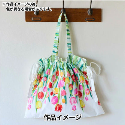 [Quantity starting from 5] Fabric 『Sheeting Inkjet print floral pattern YGA-76070-1A" KOKKA