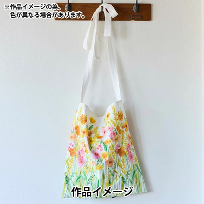 [Quantity starting from 5] Fabric 『Sheeting Inkjet print floral pattern YGA-76070-1A" KOKKA